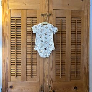 Disney Cream Bodysuit with Animal Design